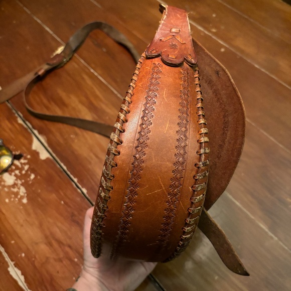 Vintage Leather Bag / Mexican Made - Picture 6 of 8